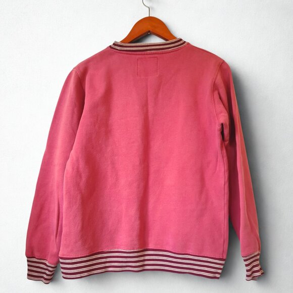 Vintage Pug Women Sweatshirt Size M Pink Streetwear - Picture 2 of 11